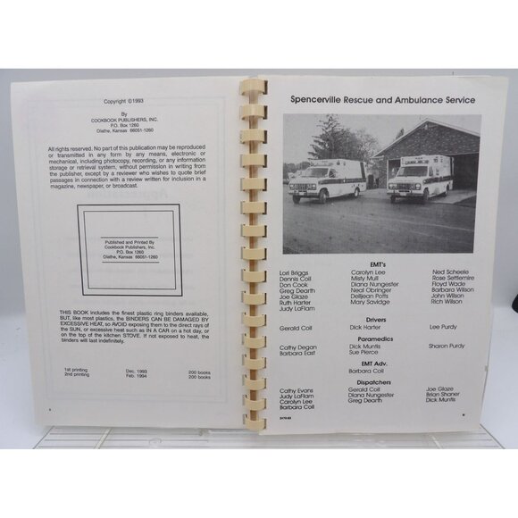 Spencerville E.M.S. 1993 "From Our Kitchens" Spiral-Bound Community Cookbook - Picture 3 of 6